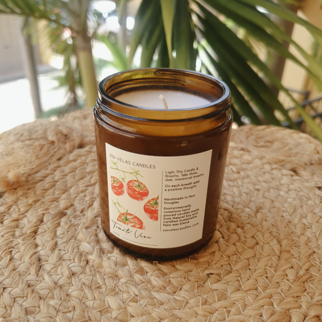 Fresh Tomato Vine Scented Jar Candle 175g